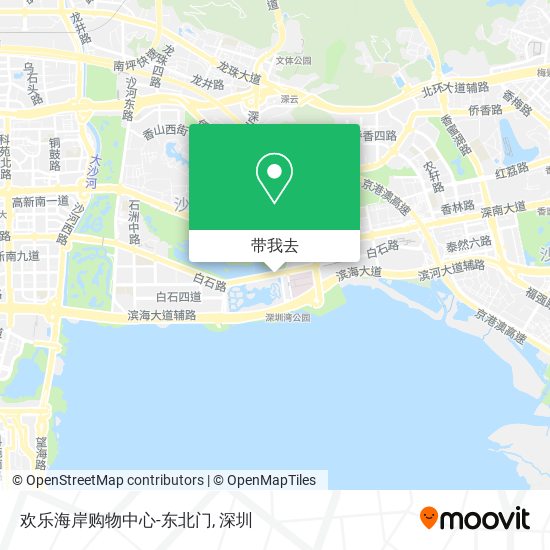 欢乐海岸购物中心-东北门地图