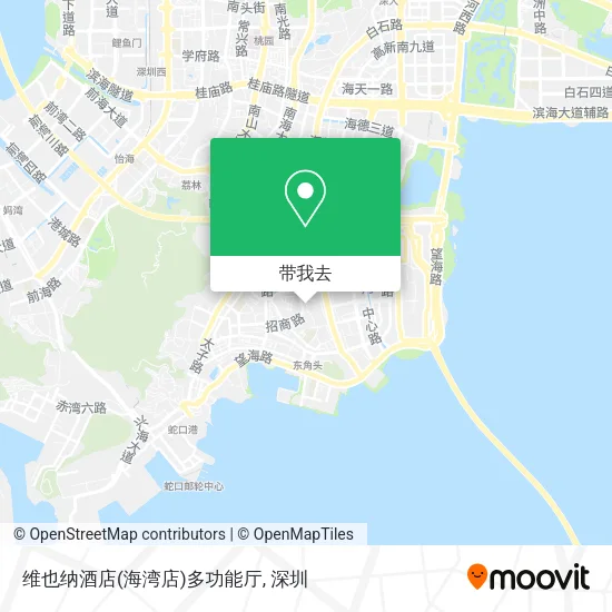 维也纳酒店(海湾店)多功能厅地图