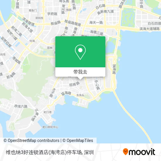 维也纳3好连锁酒店(海湾店)停车场地图