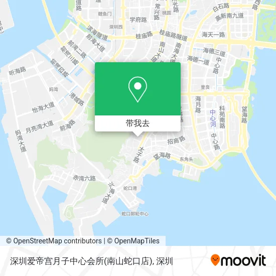 深圳爱帝宫月子中心会所(南山蛇口店)地图