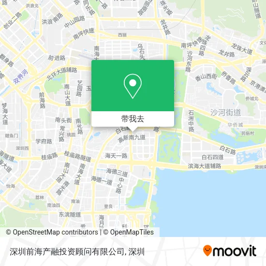 深圳前海产融投资顾问有限公司地图