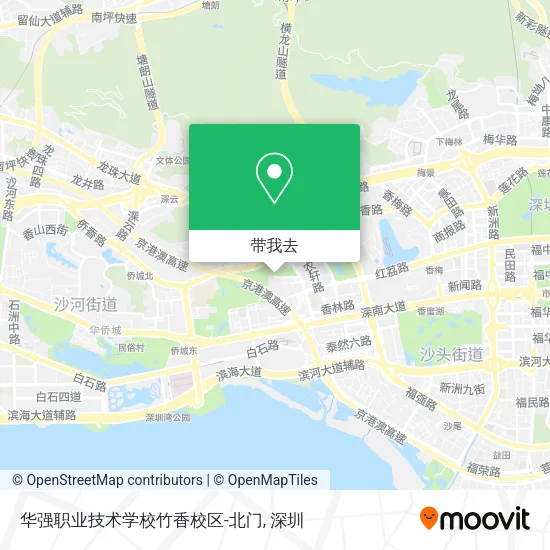 华强职业技术学校竹香校区-北门地图