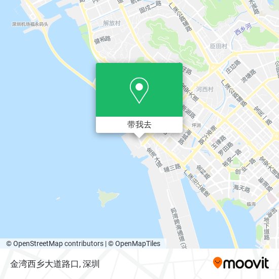 金湾西乡大道路口地图