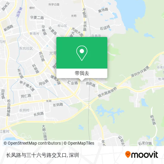 长凤路与三十六号路交叉口地图