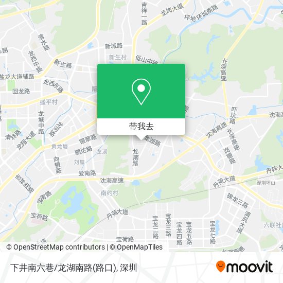 下井南六巷/龙湖南路(路口)地图