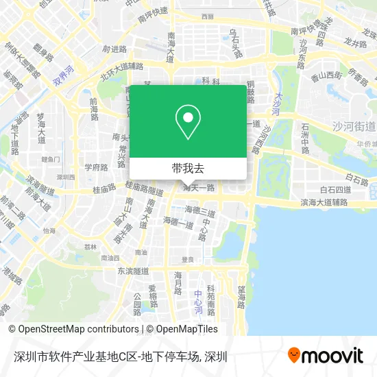 深圳市软件产业基地C区-地下停车场地图