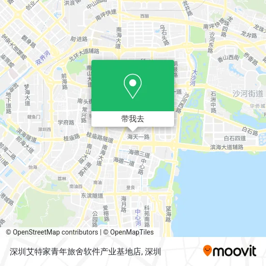 深圳艾特家青年旅舍软件产业基地店地图