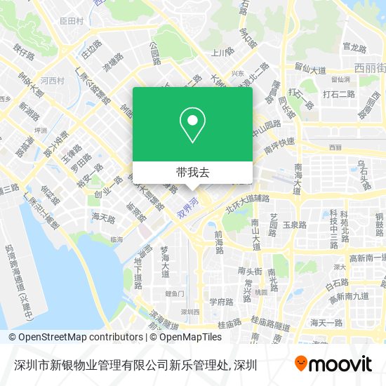 深圳市新银物业管理有限公司新乐管理处地图