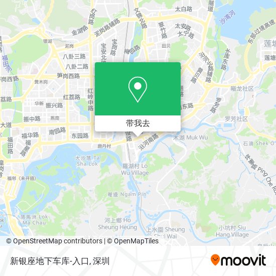 新银座地下车库-入口地图