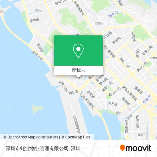 深圳市蚝业物业管理有限公司地图