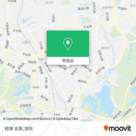 橙果 女装地图