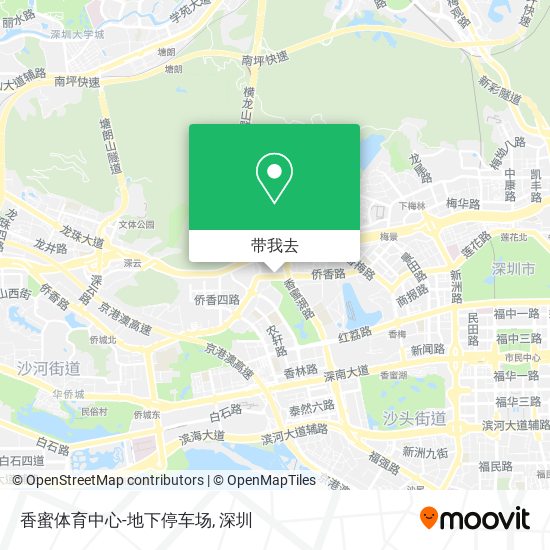 香蜜体育中心-地下停车场地图