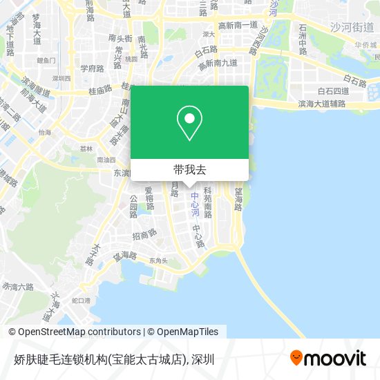 娇肤睫毛连锁机构(宝能太古城店)地图