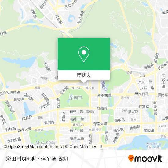 彩田村C区地下停车场地图
