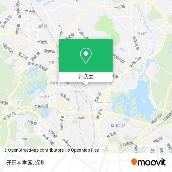 开田科学园地图