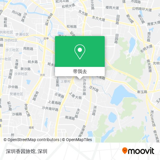 深圳香园旅馆地图
