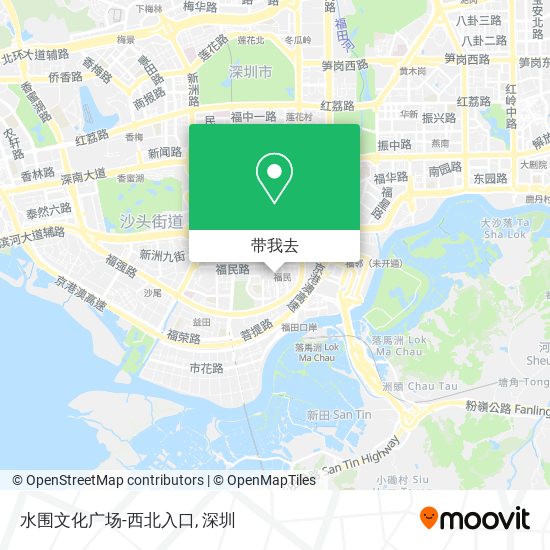 水围文化广场-西北入口地图