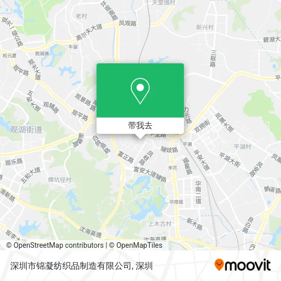 深圳市锦凝纺织品制造有限公司地图