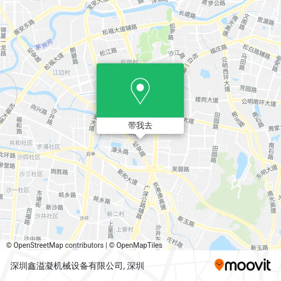 深圳鑫溢凝机械设备有限公司地图