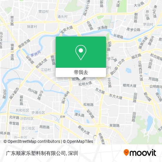 广东顺家乐塑料制有限公司地图