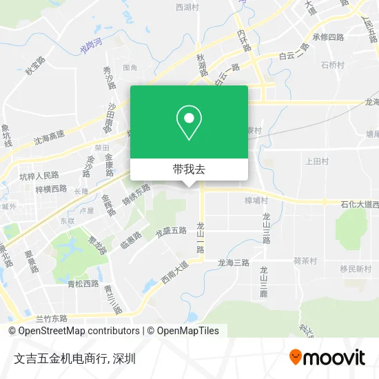 文吉五金机电商行地图