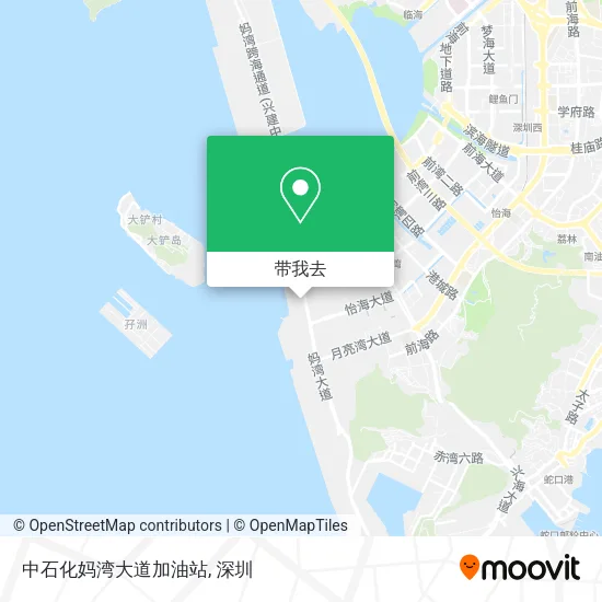 中石化妈湾大道加油站地图