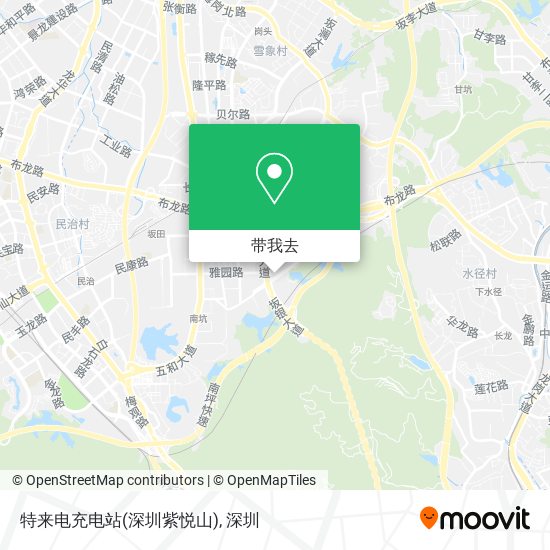 特来电充电站(深圳紫悦山)地图