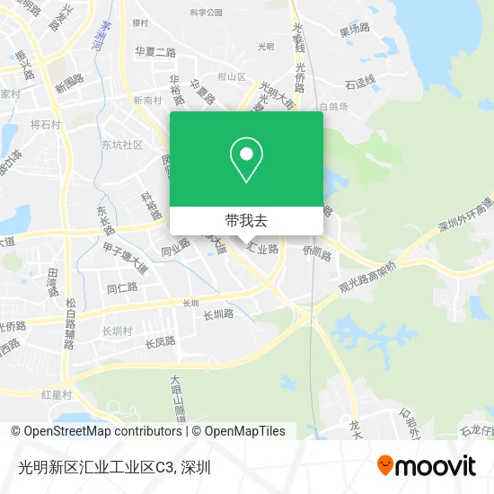 光明新区汇业工业区C3地图