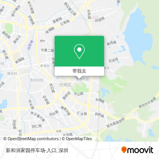 新和润家园停车场-入口地图