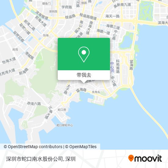 深圳市蛇口南水股份公司地图