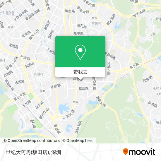 世纪大药房(坂田店)地图