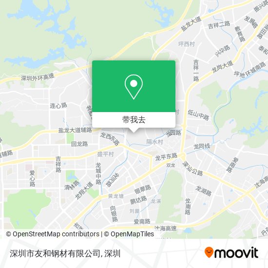 深圳市友和钢材有限公司地图