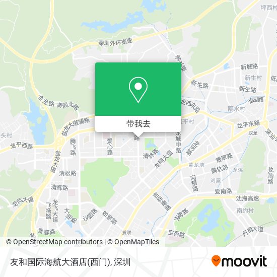 友和国际海航大酒店(西门)地图