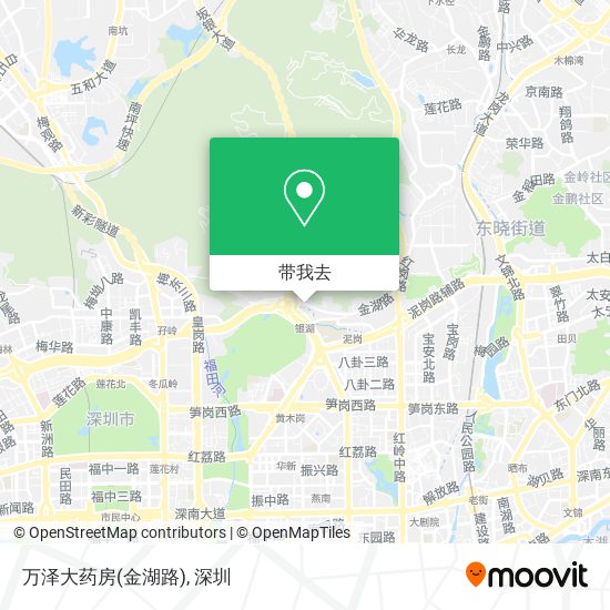 万泽大药房(金湖路)地图