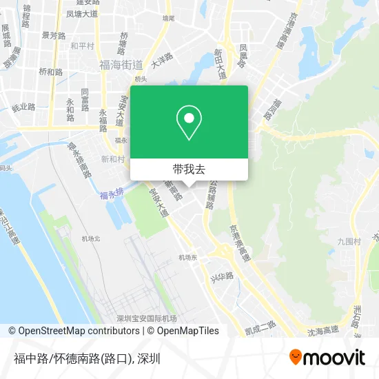 福中路/怀德南路(路口)地图