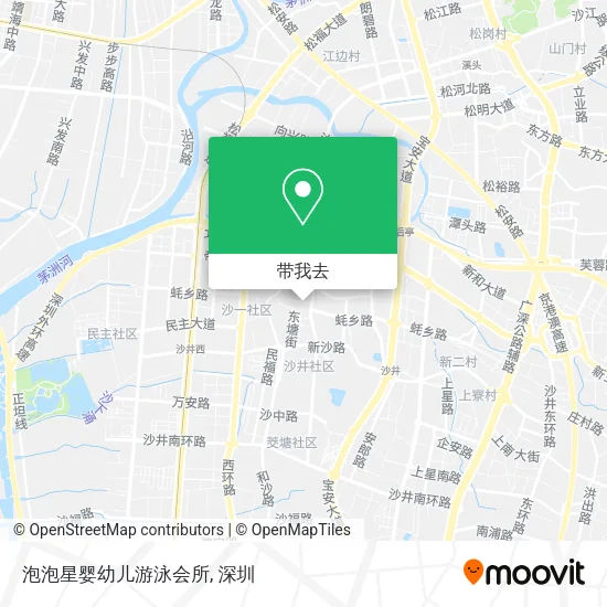 泡泡星婴幼儿游泳会所地图
