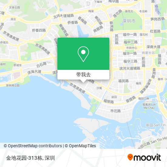 金地花园-313栋地图