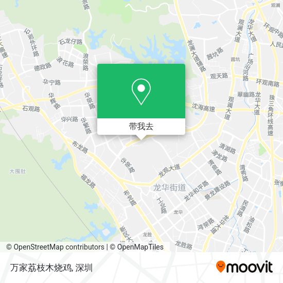 万家荔枝木烧鸡地图