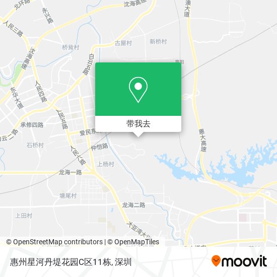 惠州星河丹堤花园C区11栋地图