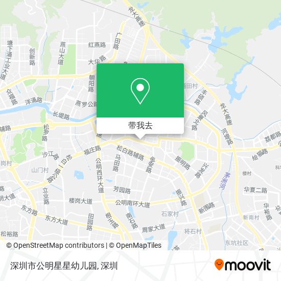 深圳市公明星星幼儿园地图