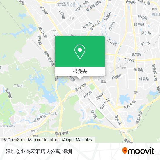 深圳创业花园酒店式公寓地图