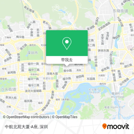 中航北苑大厦-A座地图