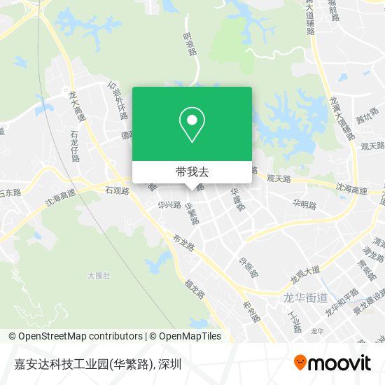 嘉安达科技工业园(华繁路)地图