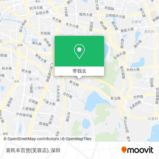 喜民丰百货(芙蓉店)地图