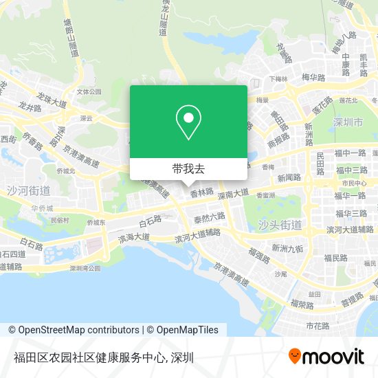 福田区农园社区健康服务中心地图