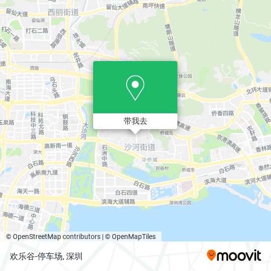 欢乐谷-停车场地图