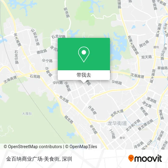 金百纳商业广场-美食街地图