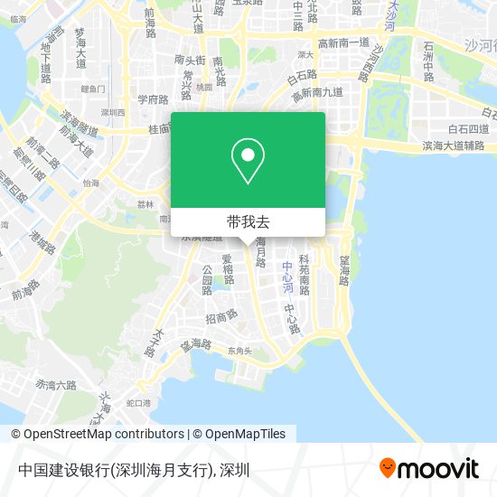 中国建设银行(深圳海月支行)地图