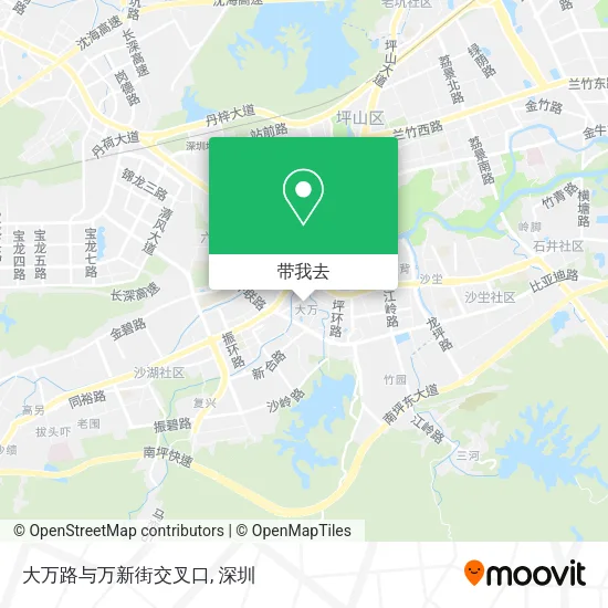大万路与万新街交叉口地图