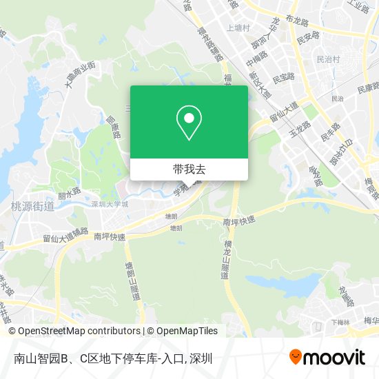 南山智园B、C区地下停车库-入口地图